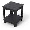 KETER TAVOLINO KETER DELUXE SIDE TABLE 40,5x40,5x52 doppio ripiano