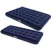 BESTWAY LETTINI LETTINO MATERASSO GONFIABILE BESTWAY AIRBED FLOCCATO BLU