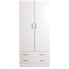 COMPOSAD LINEA FACILE - ARMADIO 2 ANTE CON 2 CASSETTI 80x52x170h