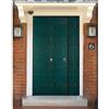 BlindoFacile Porta Blindata con Pannello Moderno Verde da Esterno Portone Blindato 2 Ante