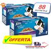 Purina Felix Le Ghiottonerie Multipack → 88 Bustine da 85 gr - Umido per Gatto / 2 x 44
