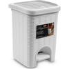 STEFANPLAST PATTUMIERE PATTUMIERA Lt. 6 cm. 20,5x20,5x28 h CON PEDALE STEFANPLAST ELEGANCE