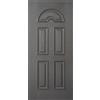 BlindoFacile Pannello da Esterno Grigio con Arco Superiore per Porta Blindata 90x210