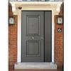 BlindoFacile Portone per Ingresso Blindato Antisfondamento Due Ante Colore Grigio da Esterno