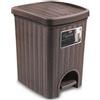 STEFANPLAST PATTUMIERE PATTUMIERA Lt. 6 cm. 20,5x20,5x28 h CON PEDALE STEFANPLAST ELEGANCE