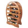 BricoShop24 Cantinetta per Vino con Ripiani 33 Porta Bottiglie in Legno Botte Cantina