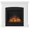 Tagu Camino Elettrico da Pavimento Fuoco Finto 1500w Tagu Helmi Bianco