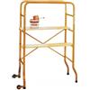 BricoShop24 Mini Ponteggio Trabattello in Acciaio con Ruote 130x54 Altezza Lavoro 3 mt Casa