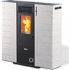 KING STUFA A PELLET CANALIZZATA KING SLIM 10 - 9,7 Kw con telecomando
