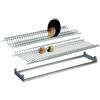 BricoShop24 Kit scolapiatti cromato per cucina Telaio regolabile lunghezza 86 cm