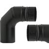 ALA GOMITO 90° ALA PELLET ECO in acciaio saldato per stufe a pellet