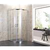 Totama Box Doccia Tondo Semicircolare Vetro Cristallo 80x80 90x90 Angolare Scorrevole