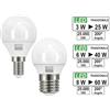 ECOLIGHT 5 LAMPADINE LED ECOLIGHT E CENTURY 'MINI GLOBO' E14/E27