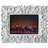 Ravelli Caminetto Elettrico Parete con Cornice da Appendere Fuoco Finto Led 900 1800W