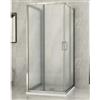 Totama Box Doccia 3 Lati 6 mm Opaco Scorrevoli Angolare 1 Anta fissa 70 x 80 90 100 120
