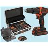 BLACK & DECKER TRAPANI BLACK & DECKER TRAPANO PERCUSSORE 18 V BDCHD18B2FC