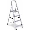 Garden Scala in Alluminio 4 Gradini Robusta Scalini Max 150kg Sgabello Lavori Scaletta