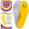 REPOSA Velvet Step - Solette Scarpe Ortopediche Uomo e Donna con Texture Vellutata, Suole Scarpe per il Lavoro, Sport e Uso Quotidiano - Soletta Universale ad Azione Ammortizzante per Postura Corretta