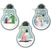 F.LLI BONELLA | Set 3 Decorazioni Natalizie in MDF; a Forma Di Lampadina Con Presepe