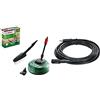 Bosch Home and Garden Bosch Idropulitrice Home and Car Kit di pulizia, con spazzola per patio, spazzola pulente e bocchetta a 90 gradi, confezione in cartone & F016800361 - Tubo di prolunga da 6 m