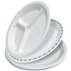 Chinet 50 Piatti 100% compostabili tre scomparti - 26 cm biodegradabili anche microonde