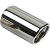 AUTO-STYLE Terminale scarico Inox - tondo Ø80xL145mm - Attacco 45-60mm