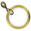 Merriway Bulk Hardware BH05509 Silent dimensione asta per tende estensibile sfuso occhio ottone anticato anello interno 32 mm, set di 24 pezzi