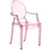 Kartell Lou Lou Ghost, Sedia per Bambini, Rosa, 37 x 39 x 63 cm