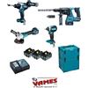 Makita KIT MAKITA DLX4158TJ - 18V 5,0Ah- DHP486Z-DGA513Z-DHR243Z-DTD153Z