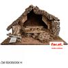 CAPANNA GROTTA VUOTA X PRESEPE IN LEGNO MUSCHIO SUGHERO CM 55X35X35 H ART 03423