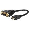 MicroConnect Adapter HDMI - DVI M/F, 15CM Black, HDMI to DVI (24+5)