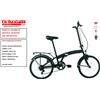 MASCIAGHI BICI PIEGHEVOLE 20 6 VELOCITA' NERO FOLDING CARBIKE MASCIAGHI