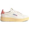 AUTRY ADLW NG04 DALLAS sneakers da donna in pelle colore Bianco Rosa
