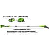 GREENWORKS POTATORE G40PSF COMPLETO DI BATTERIA E CARICATORE 40 VOLT E PROLUNGA