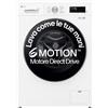 LG F4NX1008NWK Lavatrice smart 8kg, Classe A, 1400 giri, 6 Motion, Allergy Care,