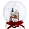 PuntoCasaStore® Sfera gocce d.12 con base argento con alberelli led e presepe natalizio decorazi