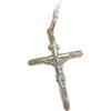 Ciondolo CROCIFISSO in ORO GIALLO e ORO BIANCO ORO 18 KT 750% List. 385€