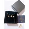 Oro 18kt Set Collana 45cm e Orecchini Punto Luce Cuore in Oro 18KT 750% List. 575€