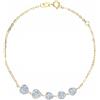 Bracciale in ORO GIALLO con Cuori Donna Modello FERRAGNI 18 KT 750% List. 295€