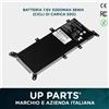 UP PARTS Batteria per Asus C21N1347 F555U F555L X554L X555L 5000mAh celle di alta qualit�