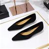 Mocassini Scarpe Ballerine Comode Mocassini Nero Camoscio Pelle Sintetica 27388