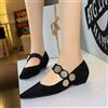Mocassini Scarpe Ballerine Mocassini Nero Camoscio Pelle Sintetica 27392