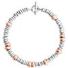 Dodo Bracciale Dodo Rondelle DBC4001-RONDE-00RAG Argento Oro Rosa Misto Bicolore