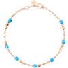 DoDo Bracciale Dodo Granelli DBC3005_GRANX_CTU9R Oro Rosa Ceramica Turchese Bracelet