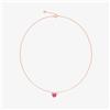 DoDo Collana DoDo Cuore 100% Amore DCC3000_HEART_DSR9R Necklace Oro rosa Rubino