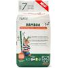 Naty Bamboo Viscosa Pannolini a mutandina, Taglia 7, (16+ kg) 64 pezzi | Per pelli sensibili, a base vegetale, Dermatologicamente testati, super assorbenti, senza profumo, vestibilità elastica