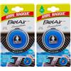 Arbre Magique BelAir, Profumatore Auto Liquido con Clip, Fragranza Sensation Marine, Profumazione Fresca e Pulita, Durata Fino a 75 Giorni, Design Italiano (Confezione da 2)