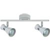 Brightium Ciabatta Maximo 2xGU10 in elegante finitura bianca e cromata. Dimensioni compatte di 15 x 36,5 x 8,5 cm, ideale per illuminare qualsiasi spazio con stile e funzionalità.