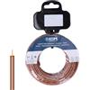 Zarivy Bobina cavo flessibile 4 mm marrone, senza alogeni, ideale per impianti elettrici sicuri. Lunghezza 10 m, resistente e versatile, perfetto per qualsiasi progetto.