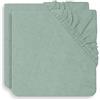 Jollein Federa per cuscino Terry, 75 x 85 cm, verde frassino (2 confezioni)